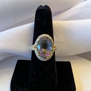 Mystic Topaz, Size 7, 10k Gold Ring
